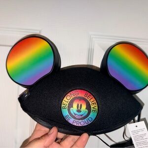 Rainbow Pride Mickey Mouse Ears Hat